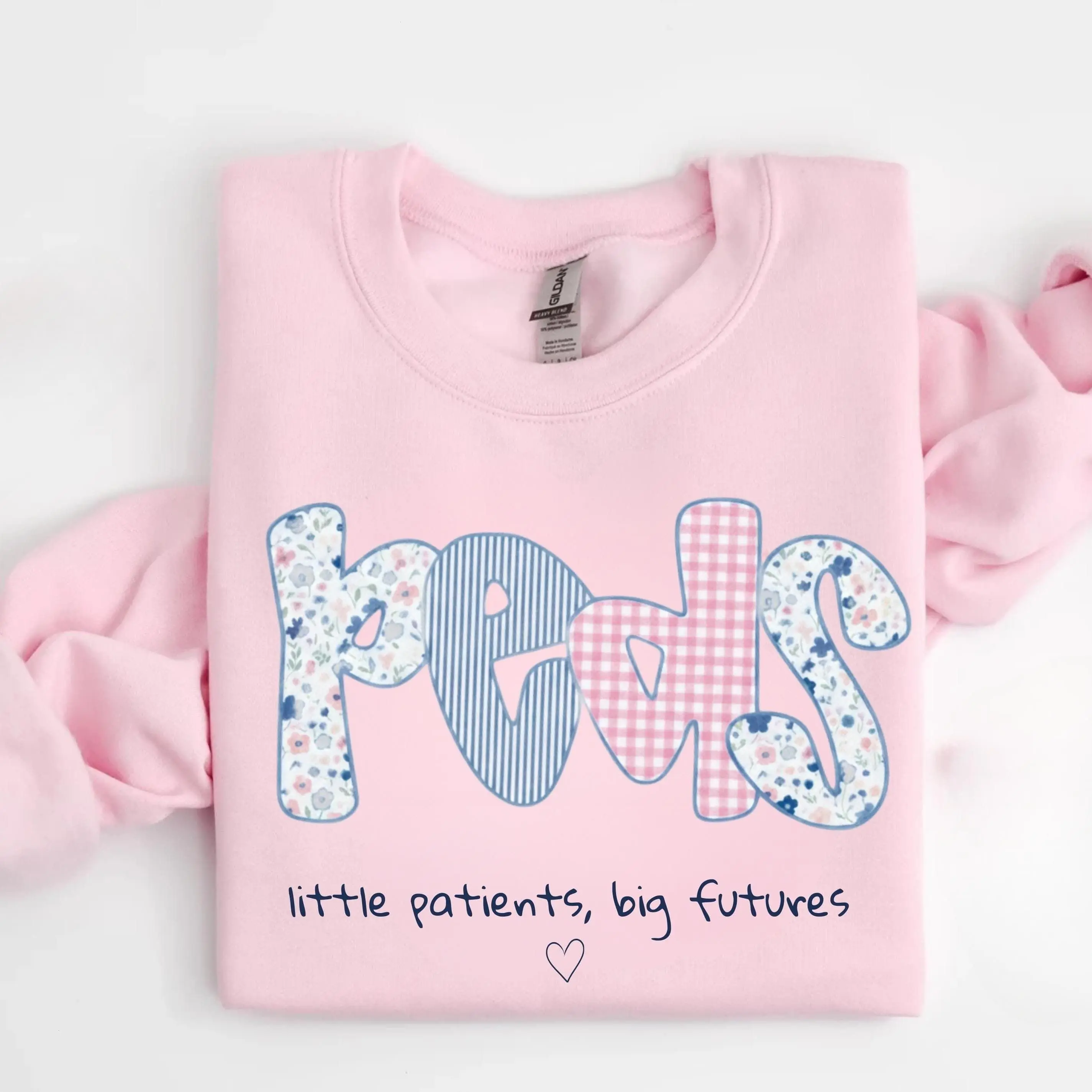 Pediatric Nurse Sweatshirt, Cute Peds Nurse , Pediatrician Gift Idea, PICU Nurse Appreciation, Future Pediatric Crew Shirt Fit Man