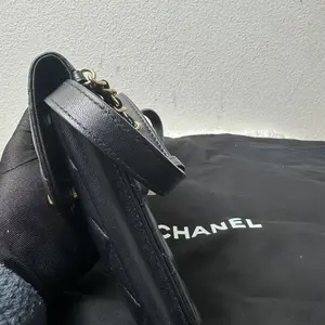 Pre-owned CHANEL LambSkin Professional & Technology Bags quilted phone holder waist bag