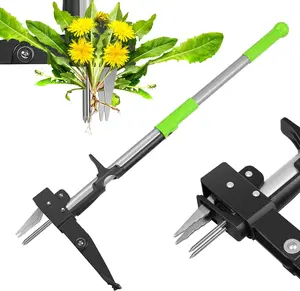4 Claws Weed Puller Tool, Stand Up Weed Puller with Long  Handle, Weed Puller Tool Stand Up Heavy Duty, Dandelion Picker, Garden Tools for Weeding, Weed Remover Tool for Lawn, Yard