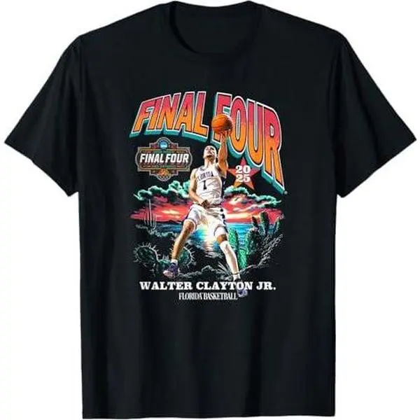 Florida Walter Clayton Jr. Final Four 2025 Men’s Basketball T-Shirt