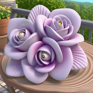 Stereoscopic 3D Three Roses Connection Aromatherapy Candle Silicone Mold Rose Handmade Gypsum Soybean Wax - Aromatherapy Gypsum Candle Resin Silicone Mold - Thanksgiving Gifts/Christmas Gifts, Halloween Gifts, Easter Gifts, Valentine's Day Holiday Gifts