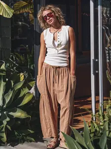 Desert Drift Cotton Harem Joggers