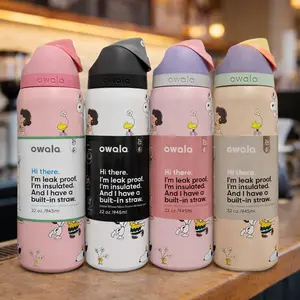 Owala Sn0o-py Bottle – Leak Proof, Insulated, Kawaii Everyday Must-Have