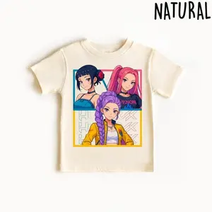 [Sale Up To 50%] Kpop Demon Hunters Shirt, Huntrix Girl Band Kids T-Shirt, Kpop Idol Group Shirt, Mira Tee, Rumi Joey Shirt, Demon Hunter Merch, Huntrix Fan Gift