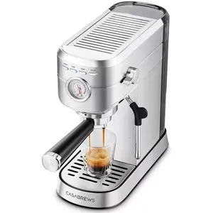 CASABREWS CM5418 20 Bar Espresso Machine and Coffee Maker with Pressure Gauge, Steam Function, Stainless Steel Housing, and 34 oz Removable Water Tank