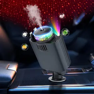 4-in-1 Retractable Car Charger, 66W Fast Charging with Dual Built-in Cables, USB-C & USB-A Ports, 180° Adjustable Plug, bring Scented Car AirFreshener