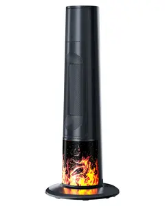 Electric Space Heater, 1500W PTC Ceramic Heaters Indoor with Remote, 70° Oscillation, 1-12H Timer, Portable Heaters with Thermostat, Fast and Safe Tower Heater for Office, Bedroom, Large Room