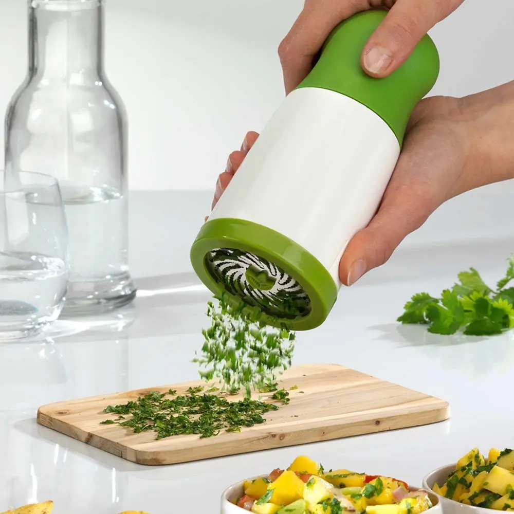 6-Inch Stainless Steel Manual Herb Prep Utensil (235g) - Seasoning Grinder, Scallion Chopper, Vegetable Cutter, Vegetable Mincer, Pepper Tool, Utensils, Manual Mode