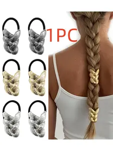 2026 New Summer Hair Accessory, European Style Design, Metal Braids, Knotted Headband and Headbands, Suitable for Ponytail and Hairstyles