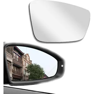 Heated Passenger Right Side View Mirror Glass Replacement for 2011-2018 Volkswagen Passat, Jetta, Beetle, with Rear Holder