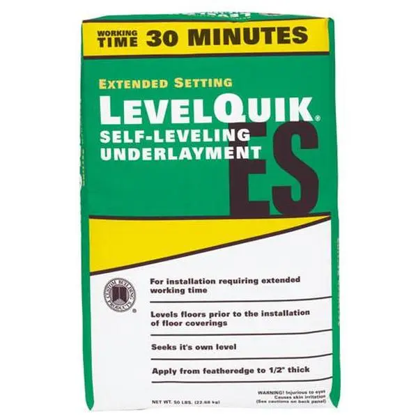 212 MAIN 50 lbs LevelQuik Extended Set Self-Leveling Underlayment - Easy-to-Use Long Worktime Formula, 0.50 in Coverage, ASTM C627 Rated, 15 Min Healing Time, Corrects Imperfections, Walkable Hardness (Home Improvement Building Paint Supplies & Tools), 0.