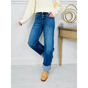 Basic But Better Slim Barrel Tummy Control Jeans