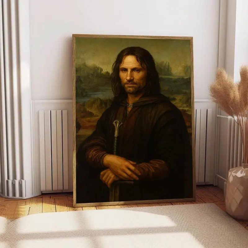 Mona Aragon Funny Fantasy Meme Bordered Paper Print - Aesthetic Wall Decor, Home Decoration, Room Wall Art Supply