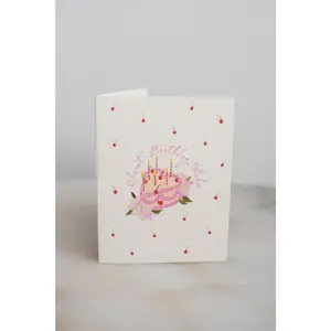 Cherry Birthday Cake Card