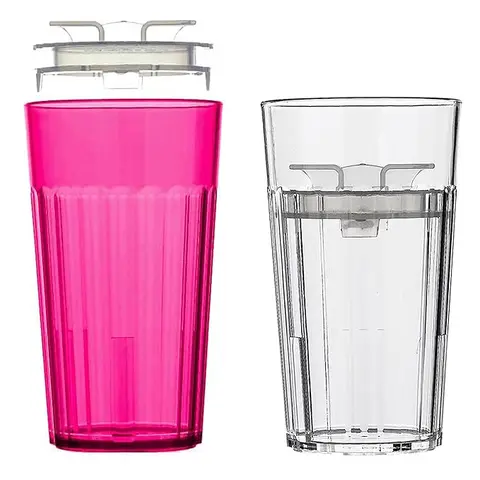 2-Pack Red & Clear Reflo Smart Cups