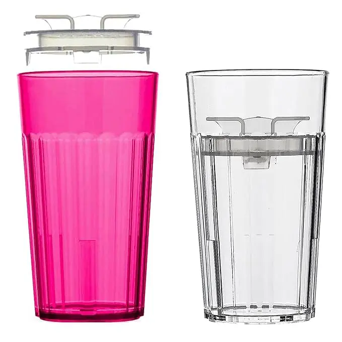 2-Pack Red & Clear Reflo Smart Cups