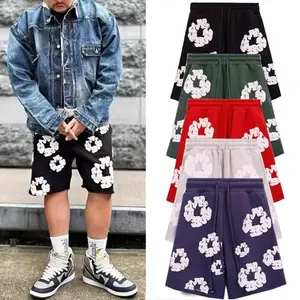New style shorts for men and women with foam donut printed kapok casual cover