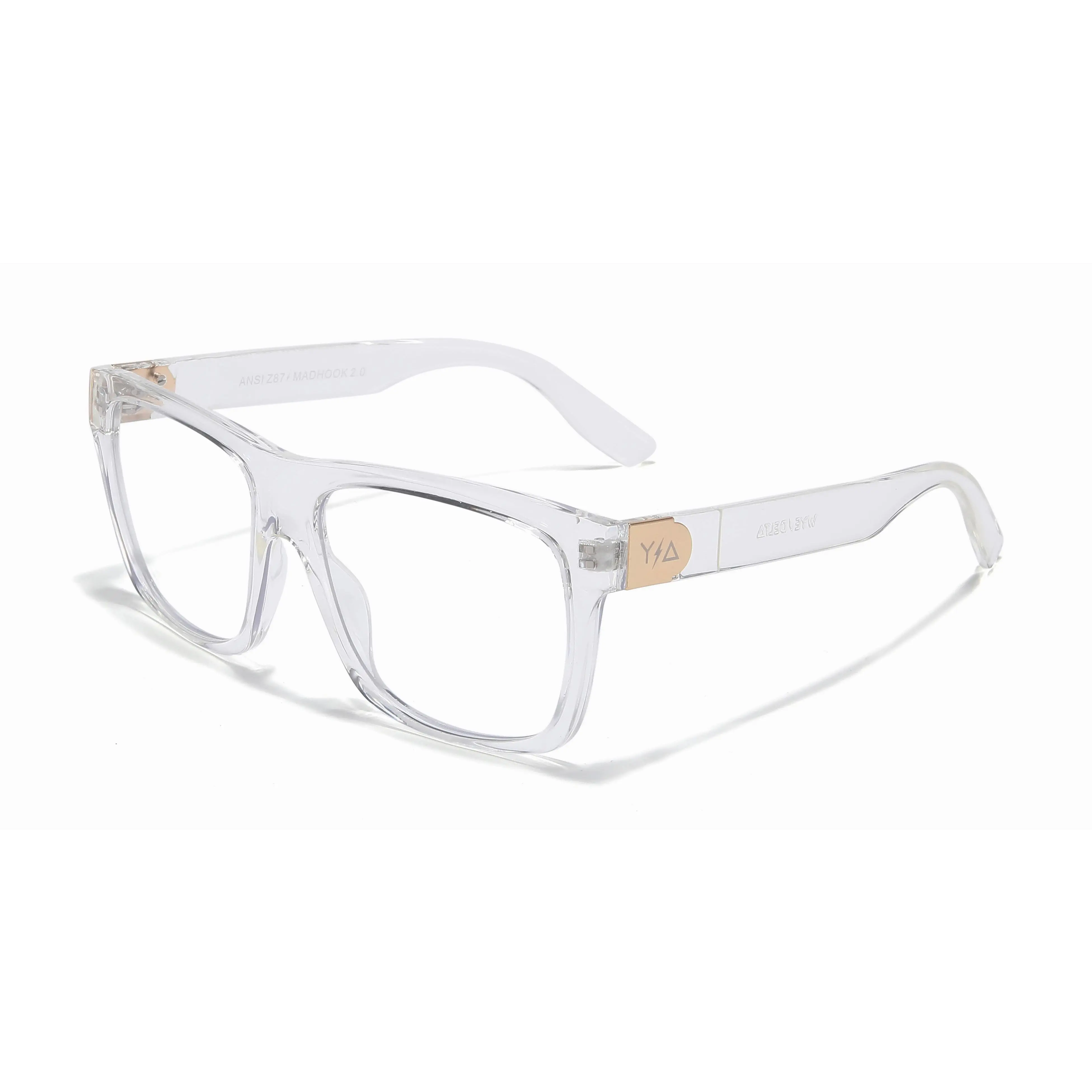 Wye/Delta MADHOOK2.0 LR CLEAR Eyeglasses Frames 100% UV Protection TR90 Material ANSI Z87+ Side Shield Unisex Casual Fashion Glasses