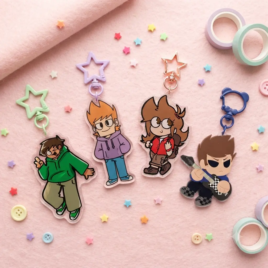 Eddsworld Acrylic Keychains | Edd, Matt, Tord & Tom
