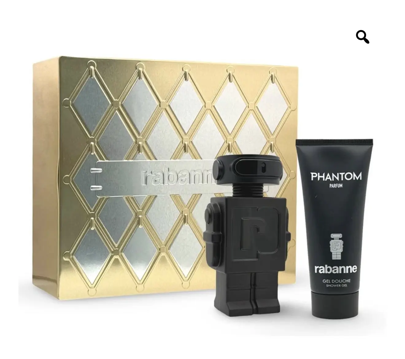 Paco Rabanne Phantom Parfum Multi-Pack Gift Set for Men, 2-Piece Set with 100ml (3 to 3.9 fl oz) Highly Concentrated Fragrance