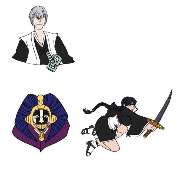 Bleach Anime Shinigami Sticker Set