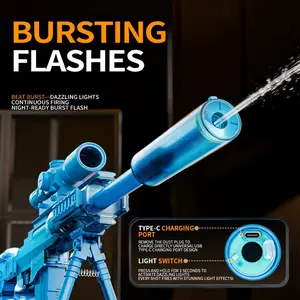 Talgic Electric Powerful Water Blaster for Kids,Summer water toy, Long Range Spray Toy with Scope & Stand, Summer Outdoor Play