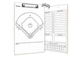Baseball Dry Erase Clipboard 15"x9"