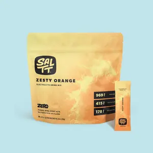 SALTT Zesty Orange Electrolyte Drink Mix - Sodium, Potassium, Magnesium - Zero Sugar - 30 Packets