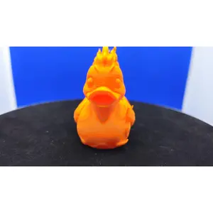 Human Torch Duck — Fiery Orange Hero Duck Figurine