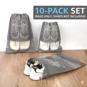 10 Pcs Travel Shoe Bag, Separates shoes from daily clothes during outdoor trips