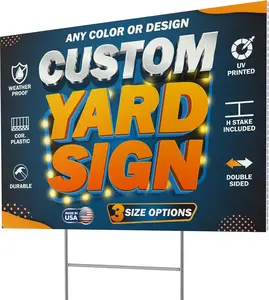 24" x 18" Custom Yard Signs – Built to Get You Noticed