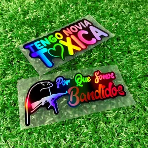 Car Sticker, Reflective Laser Waterproof Vinyl Sticker, Universal Decorative Sticker for Car Window, Bumper, Motorcycle Tank, Body, Laptop