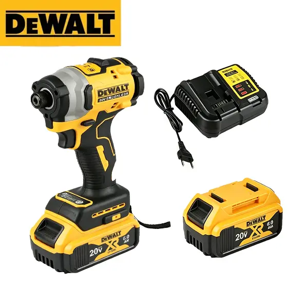 DEWALT DCF850 Brushless Compact 1/4 in Hex Impact Driver - 3 Speed Control, High Torque, Precision Fastening, LED Illumination - for Contractors, Workshop Use