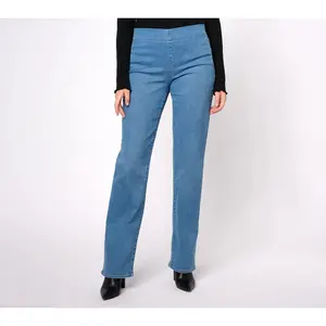 NYDJ Pull-On Bailey Relaxed Straight Jeans- Nottinghill