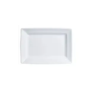 Rectangular White Plastic Plate