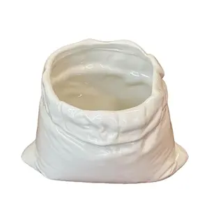 Unique Sack-Shaped Ceramic Coffee Mug Storage Pot Aesthetic Minimalist Organizer Cup , Shaped coffee cup Bag-shaped coffee mug