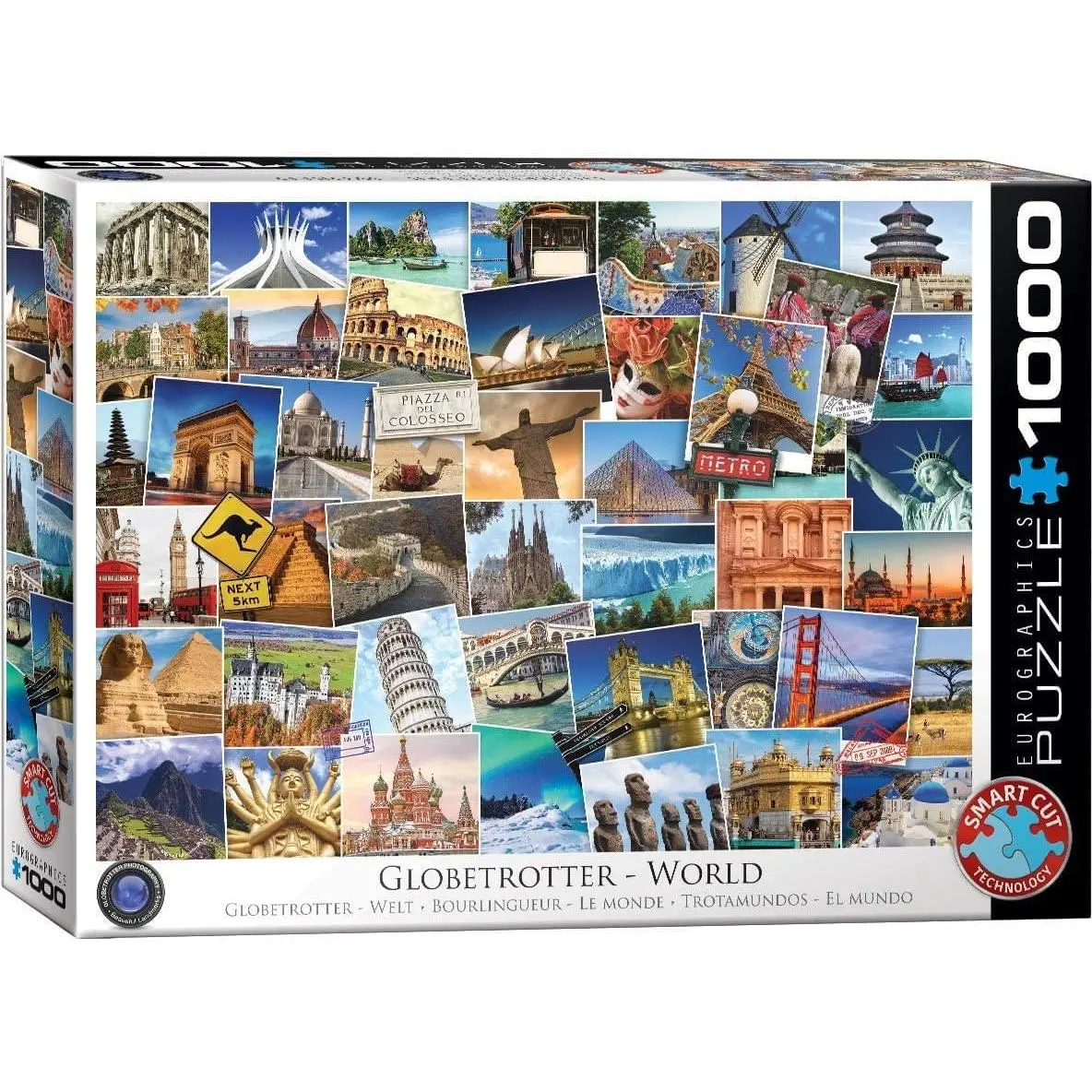 1000-Piece Round World Map Creative Puzzle, World Globetrotter Game, Ideal for Family Activities & Ages 12+ Learning Fun, Map Puzzle