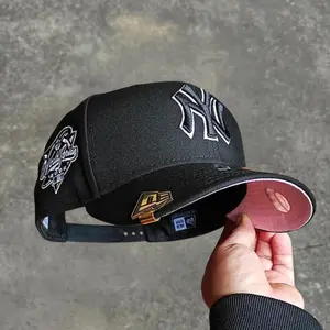New Era Pink New York Yankees Baseball 9FORTY Cap Embroidery - World Series Side Patch, Gorras De Béisbol Para Hombres