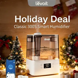 LEVOIT Classic300s Top Fill Smart Humidifiers for Bedroom, (6L) Cool Mist Top Fill Essential Oil Diffuser for Baby & Plants, Quiet Sleep Mode,Gift