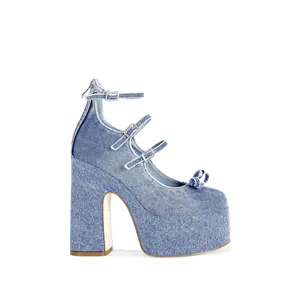 SPROUT-DENIM PLATFORM PUMP