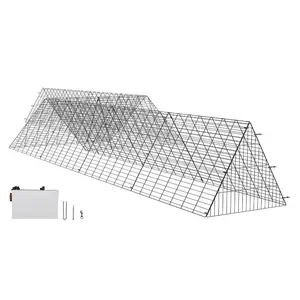 VEVOR Chicken Tunnels, 287x 78.7x 24.2 inch(LxWxH) Chicken Tunnels for Yard, Portable Chicken Tunnels for Outside with Corner Frames, 2 Sets, Suitable for Chickens, Ducks, Rabbits