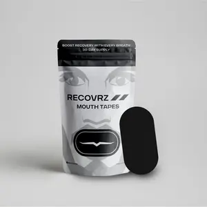 Recovrz Mouth Tapes - Hypoallergenic Sleep Tapes for Snoring Relief & Better Oxygen Flow - Gentle Design for Deep Sleep - Travel Friendly - Healthcare