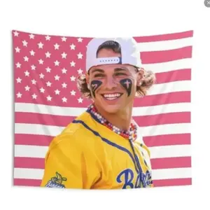 Retro Kyle Jackson Baseball Wall Tapestries, Vintage Soft Flag, Banana Fan Gift, Summer Sports Flag