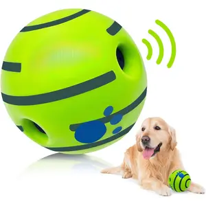 Large Wobble Dog Toys Ball - Safe for Indoor and Outdoor Play, Chewable Toy for Medium to Large Dogs