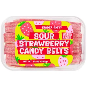 Trader Joe's Sour Strawberry Candy Belts, 10 oz.
