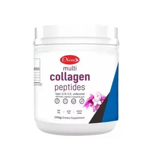 Exione Multi Collagen Peptides - Type I, II, III, V,X - Unflavored - 330g - Supports Youthful Skin, Hair, and Nails - Essential Amino Acids - US