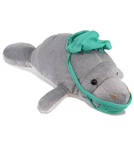 PLUSH DOCTOR - WILD COLLECTION PLUSH - 15" GREY MANATEE