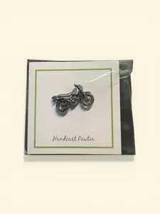 Motorcycle Lapel Pin Made by Lapel Pin Planet is made from Handcast Pewter