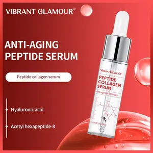 Hexapeptide Collagen Face Serum, Collagen Peptides Serum, Multi Peptide Firming, Hydrating Essence, Firming and Tightening Care, Anti-Wrinkle, Brightening, Moisturizing, Travel Size 15ML
