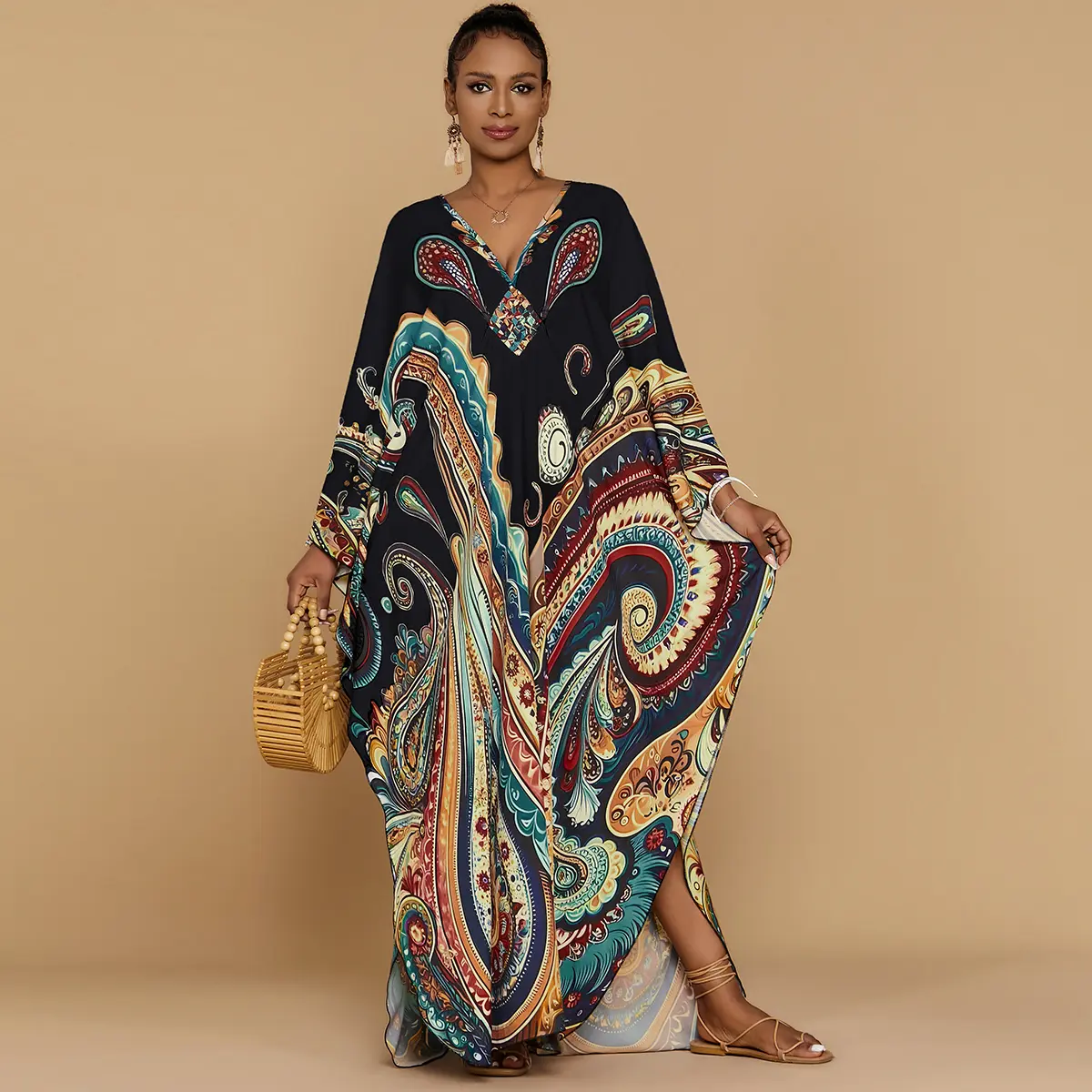 Bohemian Paisley Black